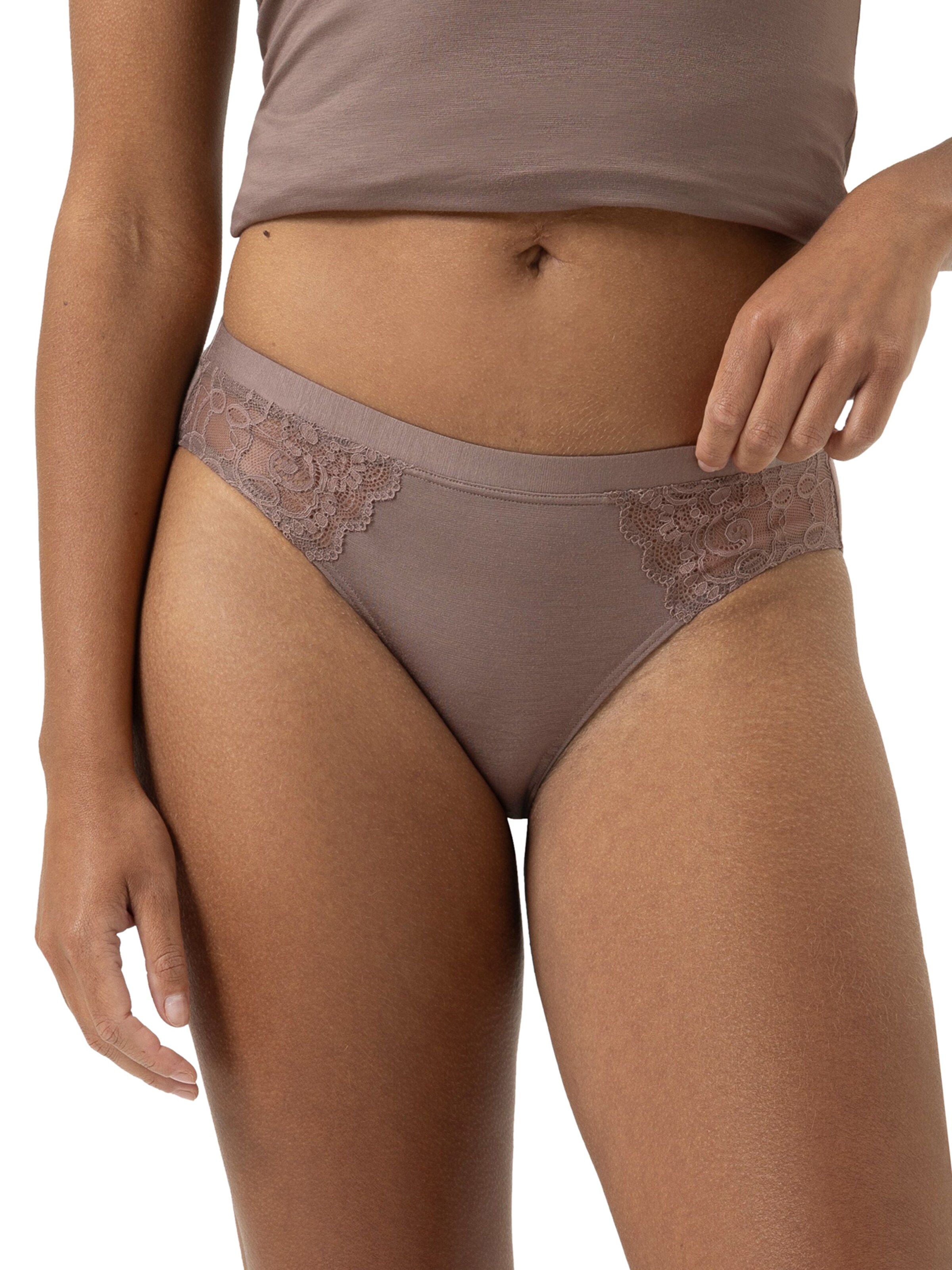 Mey Panty 'Ami' in Brown: front