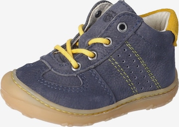 Pepino First-Step Shoes in Blue: front