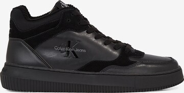 Calvin Klein Jeans Magas szárú sportcipők 'Chunky' - fekete