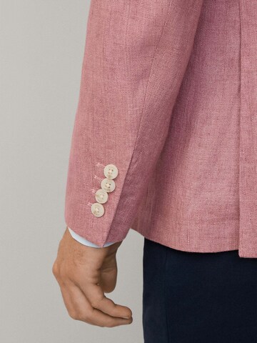 Coupe regular Veste de costume Hackett London en rose