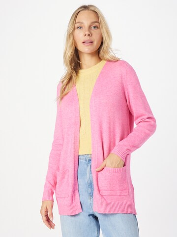 Cardigan 'LESLY' ONLY en rose : devant