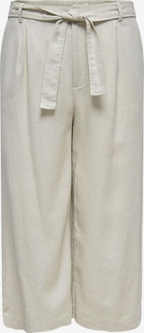 ONLY Carmakoma Loose fit Pleat-front trousers 'Cara' in Grey: front