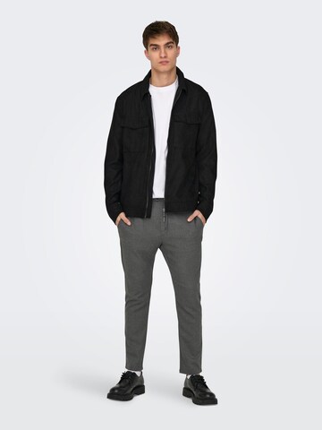 Regular Pantalon 'LINUS' Only & Sons en gris