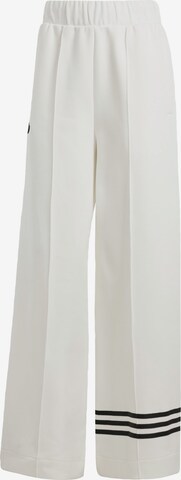 ADIDAS ORIGINALS Wide leg Pants 'Adicolor Neuclassics' in White: front