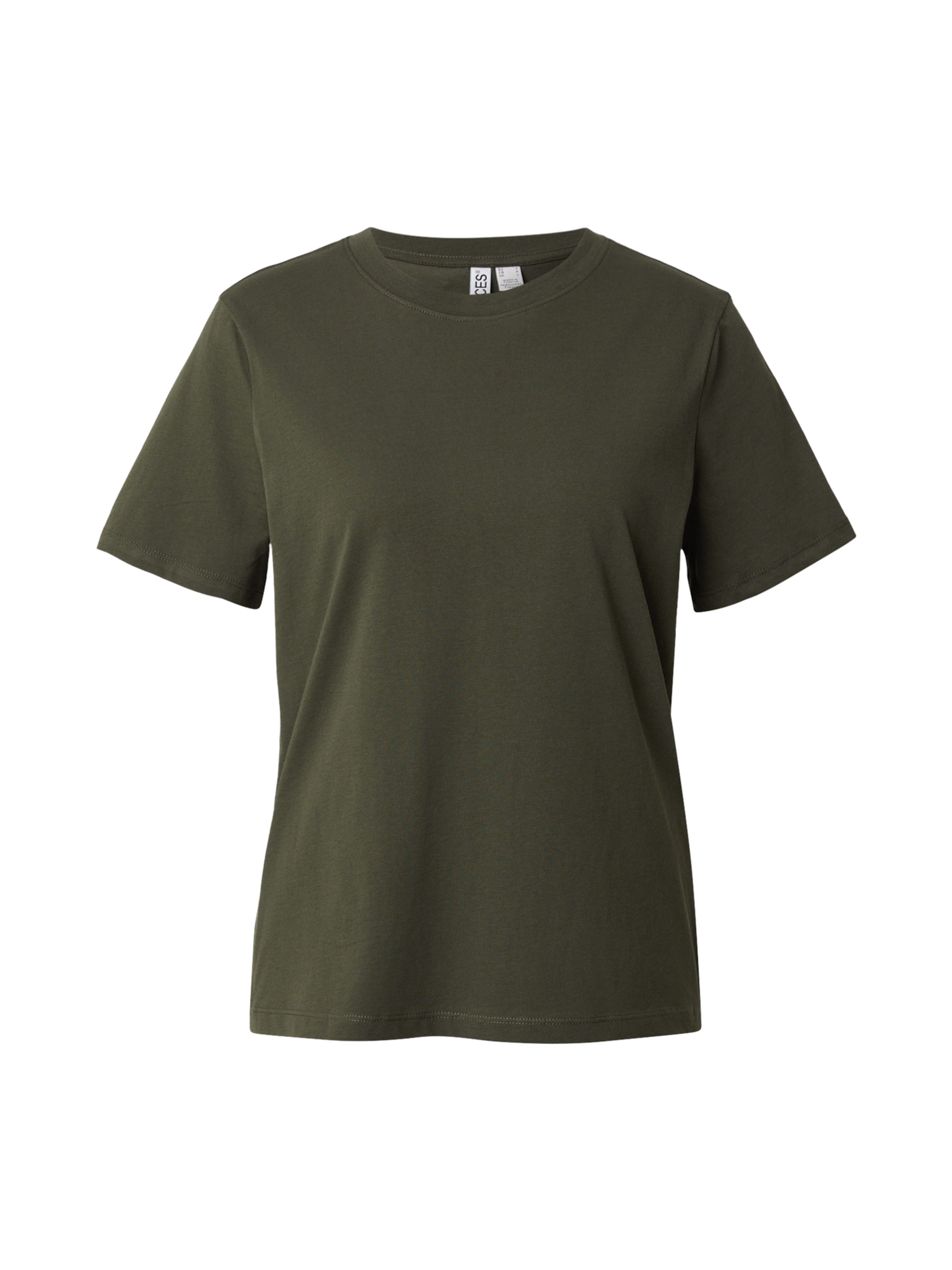 PIECES Shirt 'PCRIA' in Groen: voorkant