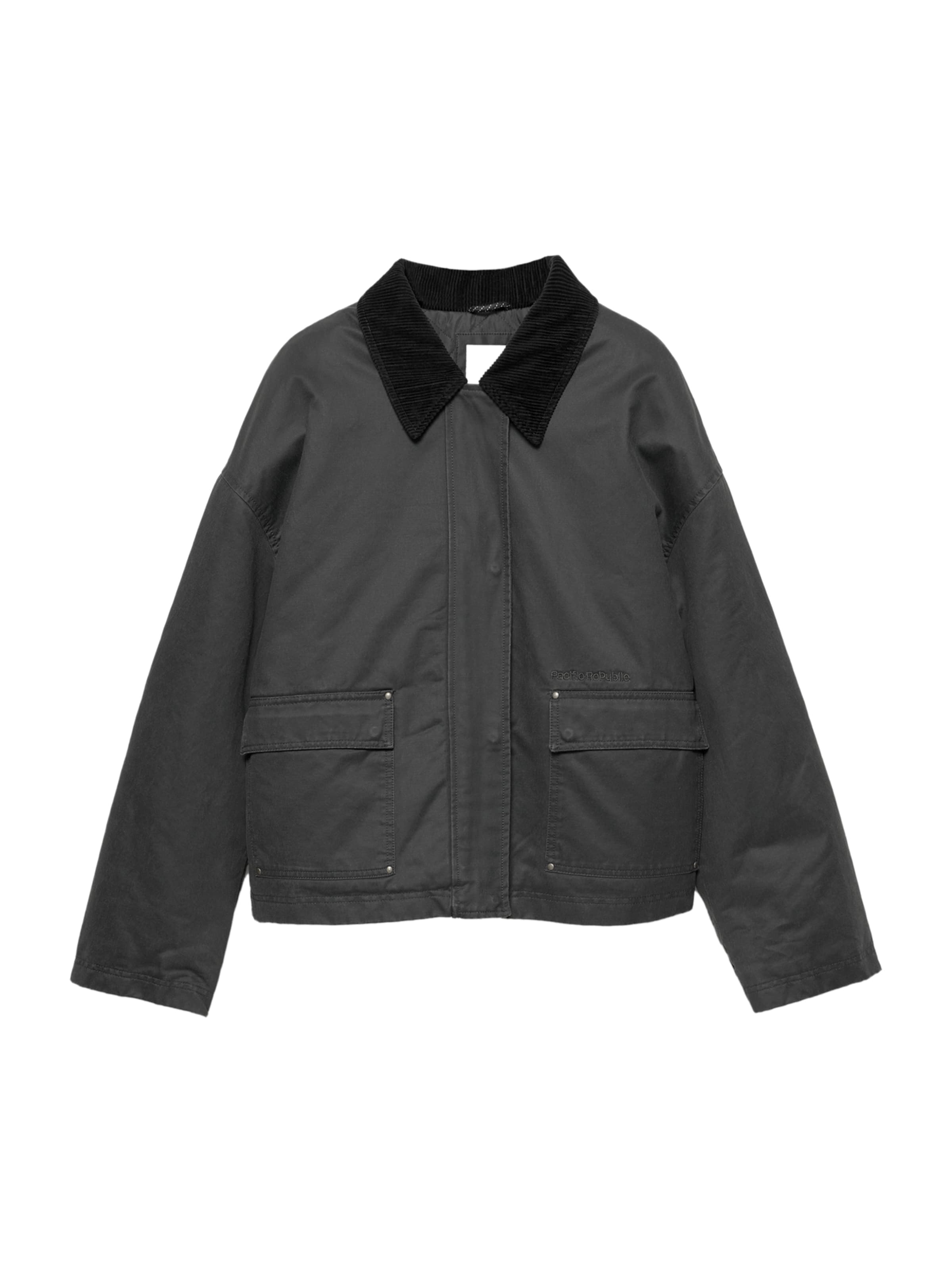 Giacca di mezza stagione di Pull&Bear in grigio: frontale