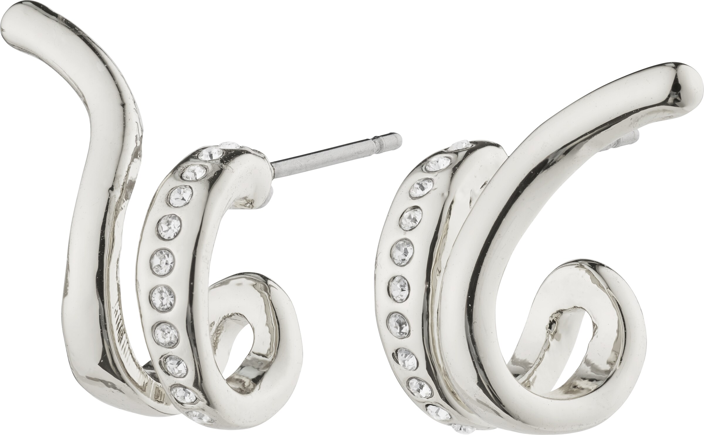 Pilgrim - Brincos em prata: frente