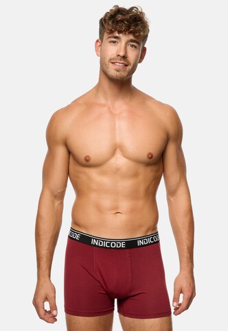 Boxers ' Milano ' INDICODE JEANS en rouge : devant