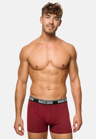 INDICODE JEANS Boxer shorts ' Milano ' in Red: front