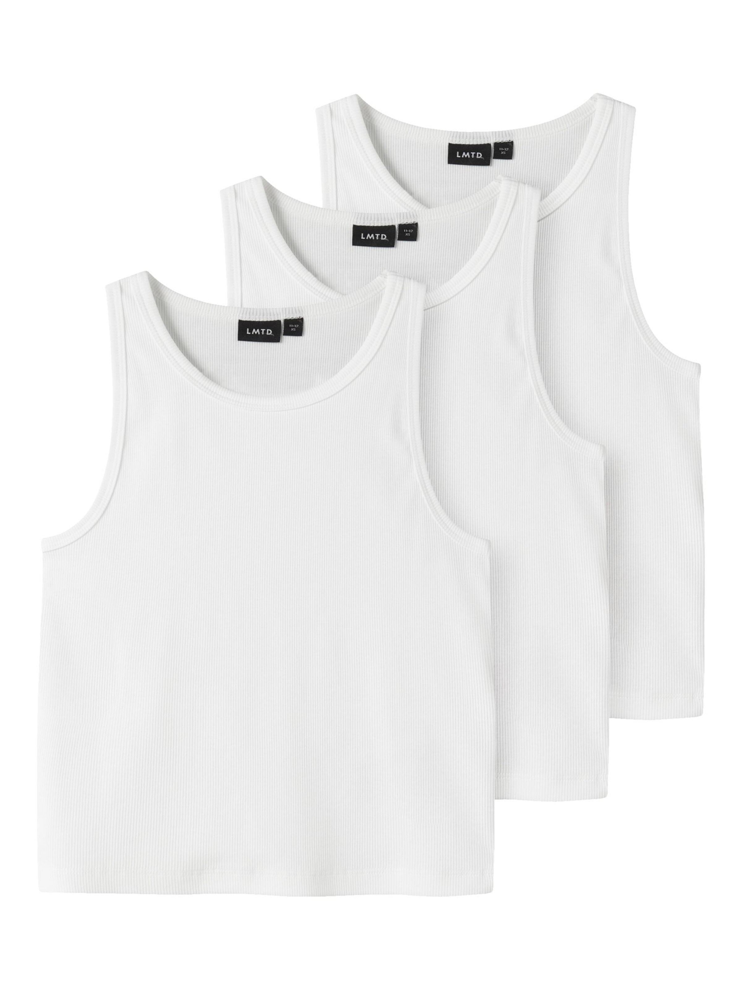 Maglietta intima di LMTD in bianco: frontale