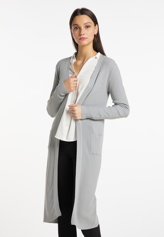 Usha Knit Cardigan in Grey: front