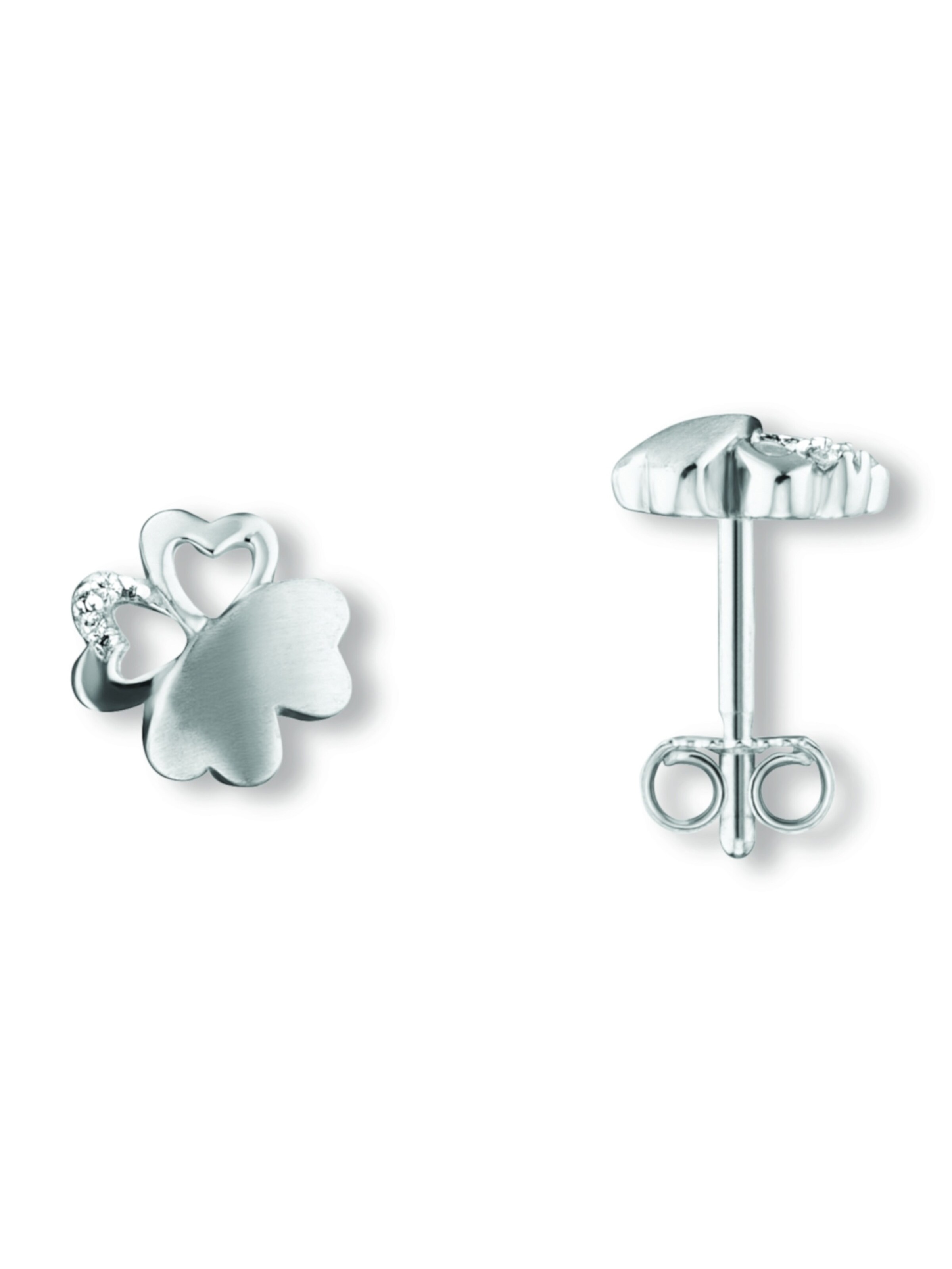 ONE ELEMENT Ohrringe in Silber: Vorderseite