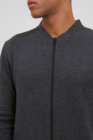 INDICODE JEANS Zip-Up Hoodie 'BRONTE' in Grey