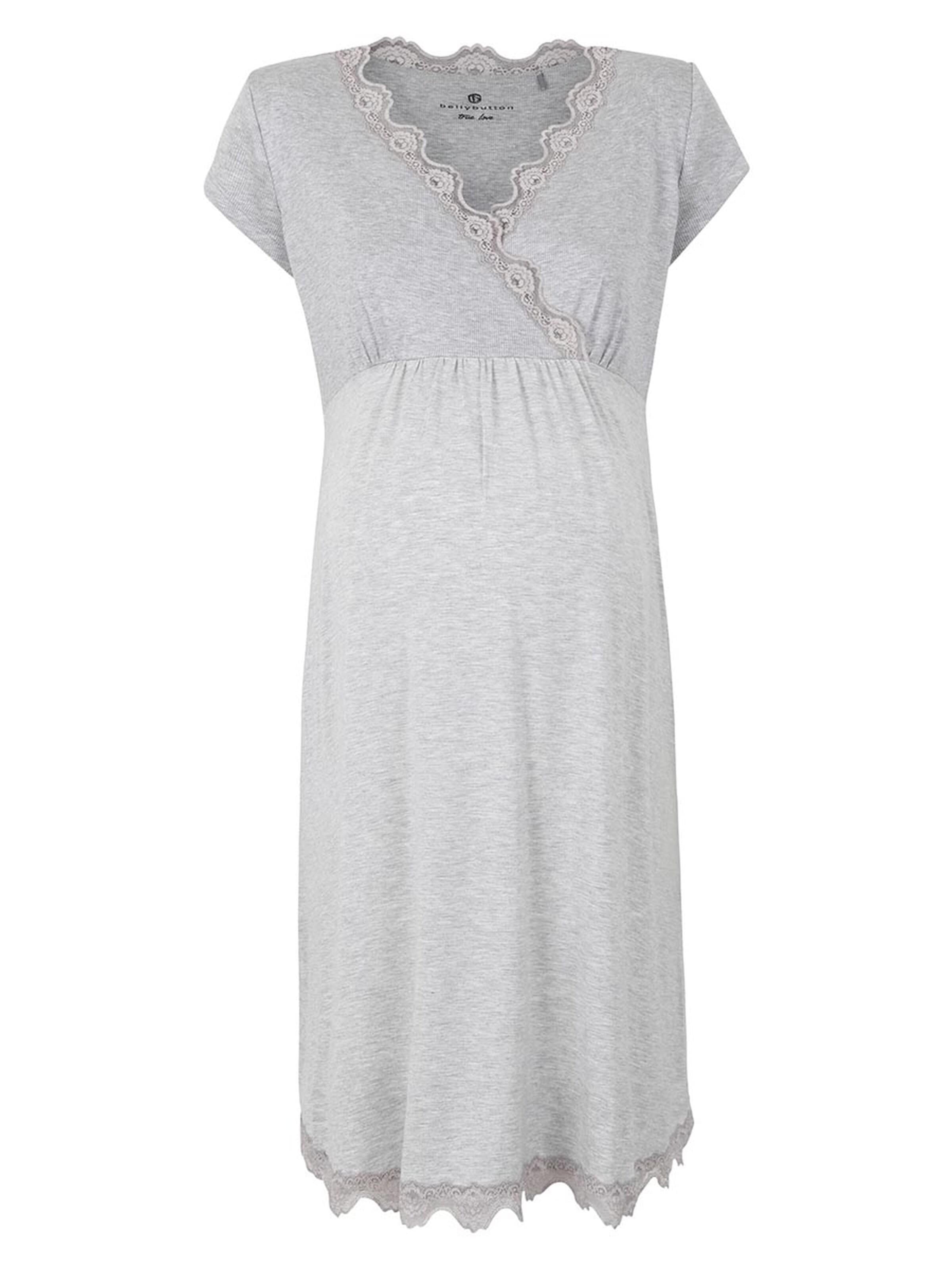 BELLYBUTTON Nightgown in Grey: front