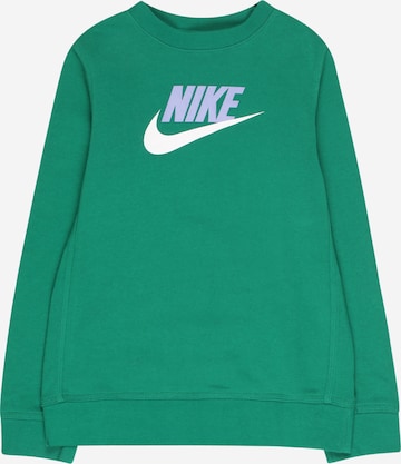 Nike SportswearSweater majica - zelena boja: prednji dio