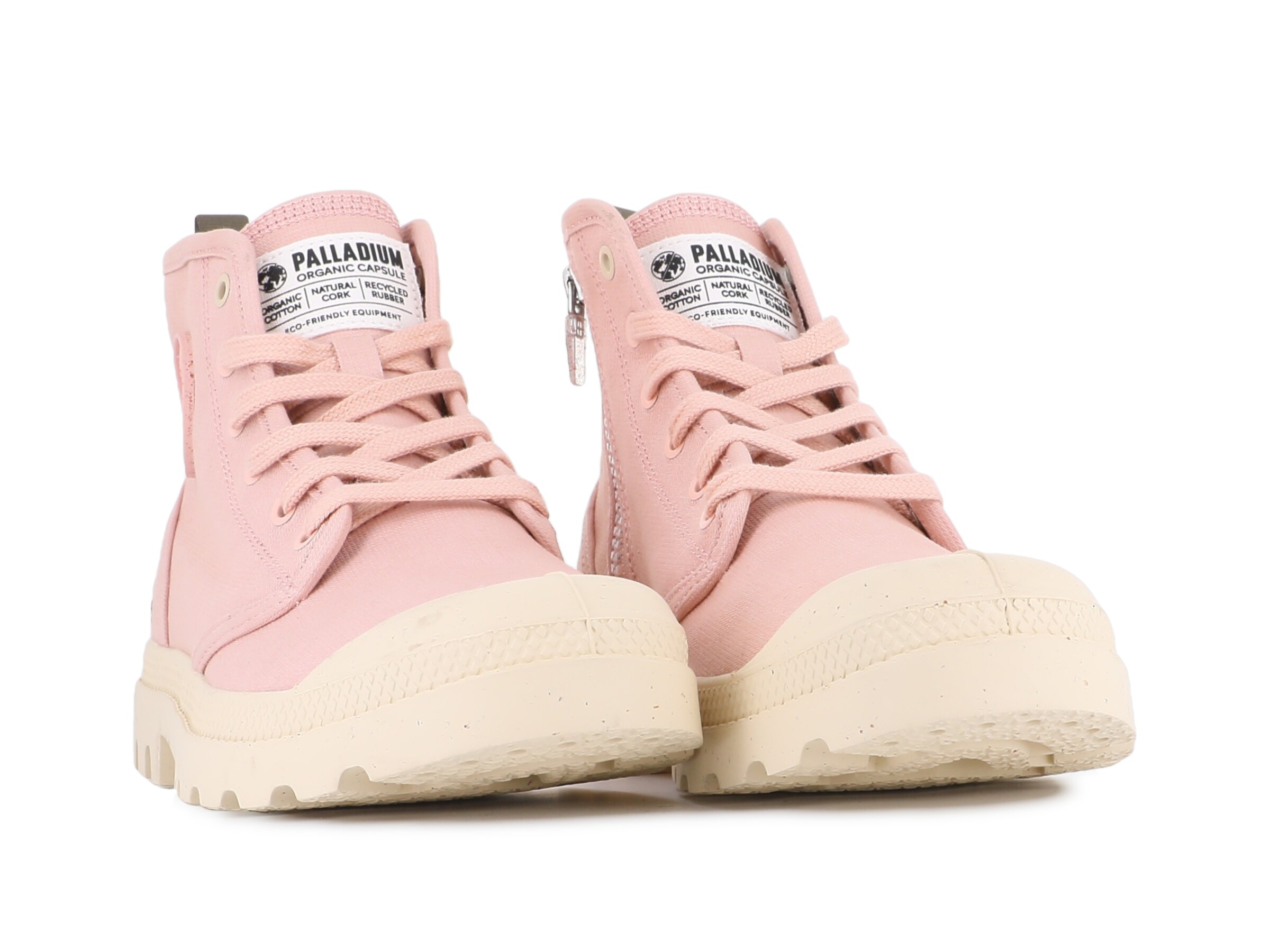 Palladium Lace-Up Ankle Boots 'Pampa' in Pink