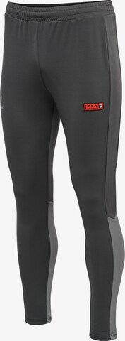 Effilé Pantalon de sport Hummel en gris