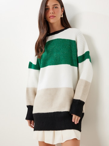 Happiness İstanbul Pulóver - bézs: elől