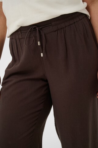 KAFFE CURVE Loosefit Bukser 'KCmille' i brun