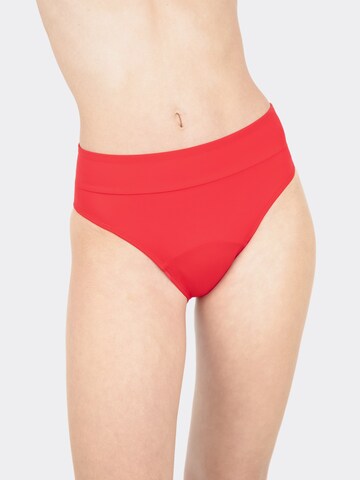 MYLILY Bikini Bottoms 'Perioden Bikini Hose Basic Slip' in Red