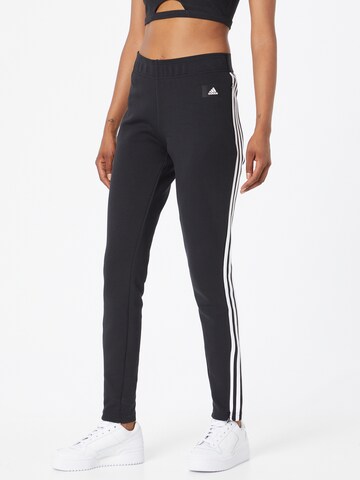 ADIDAS SPORTSWEAR Regular Workout Pants in Black: front