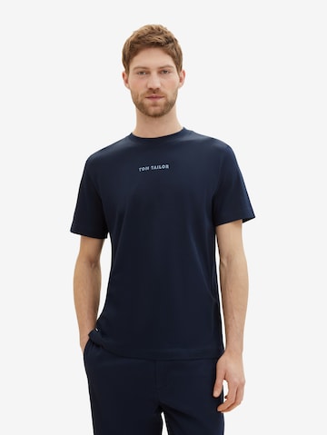 T-Shirt TOM TAILOR en bleu : devant