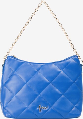 faina Shoulder Bag in Blue: front