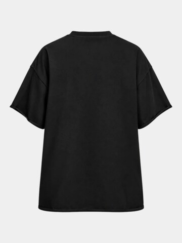 Made By Society Shirt 'Tricou Noir Élément - T27904' in Zwart