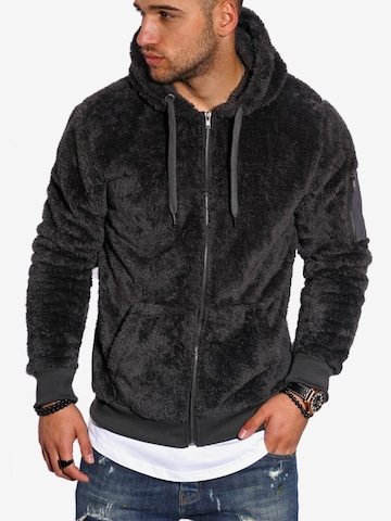 behype Sweatjacke in Grau