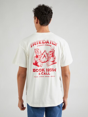 Iriedaily Shirt 'Future Camp' in White: front