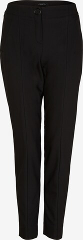 COMMA Regular Pleated Pants in Black: front