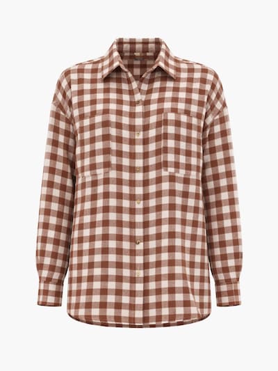 AmourLinen Shirt 'Molly'‌‌‌‌‌‌‌‌‌‌ in braun, Produktansicht