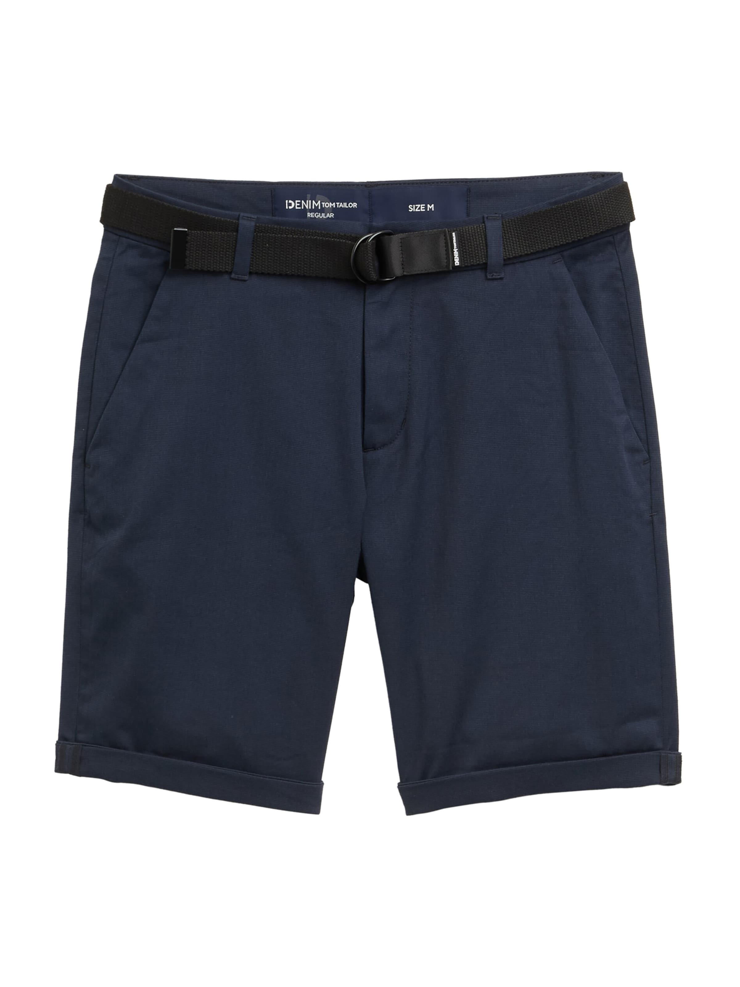 Pantalon chino TOM TAILOR DENIM en bleu : devant