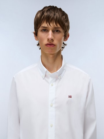 NAPAPIJRI Regular Fit Hemd 'G-TERRA LS' in Weiß