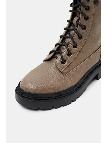 ESPRIT Lace-Up Ankle Boots in Brown