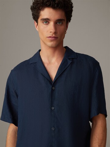 STRELLSON Regular fit Button Up Shirt 'Cray' in Blue