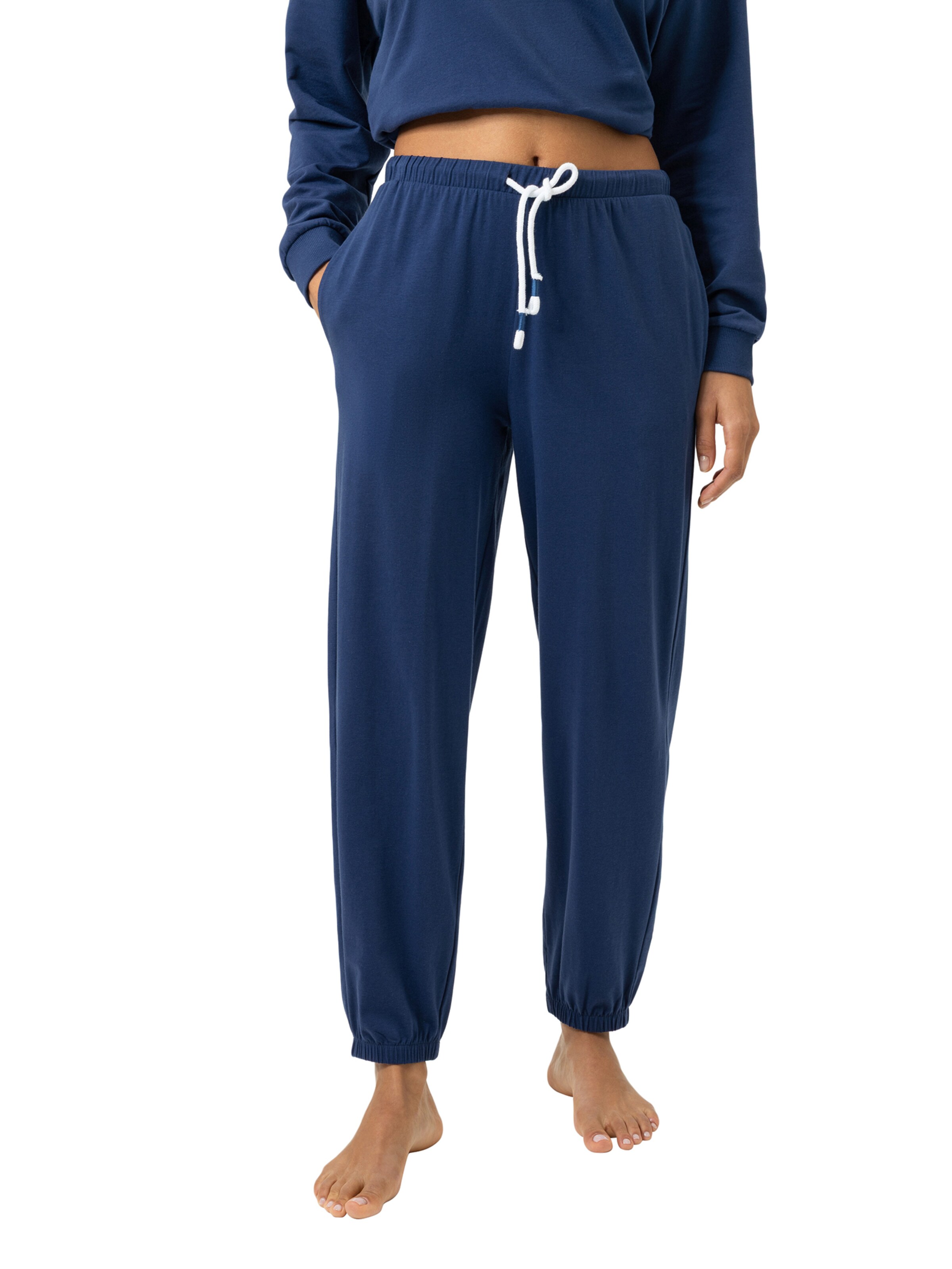 Mey Pajama pants 'Solid Love' in Blue: front