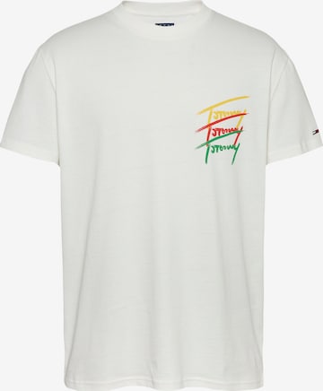 T-Shirt Tommy Jeans en blanc : devant