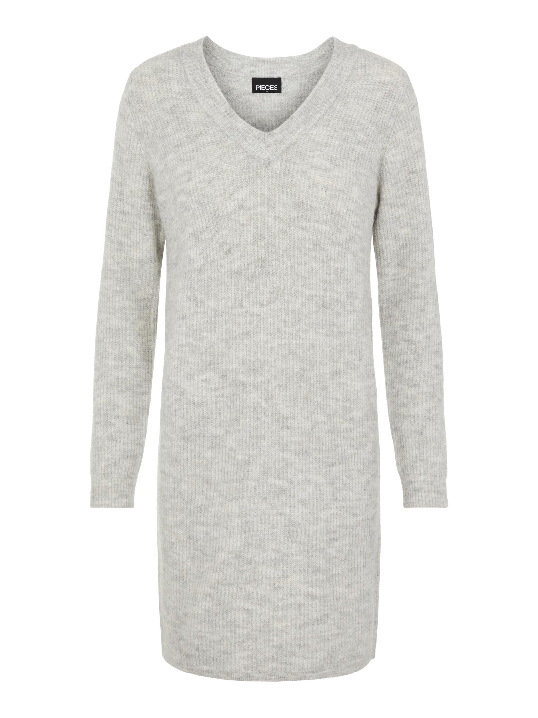 Abbigliamento Donna PIECES Abito in maglia Ellen in Grigio Sfumato Abbigliamento Donna PIECES Abito in maglia Ellen in Grigio Sfumato