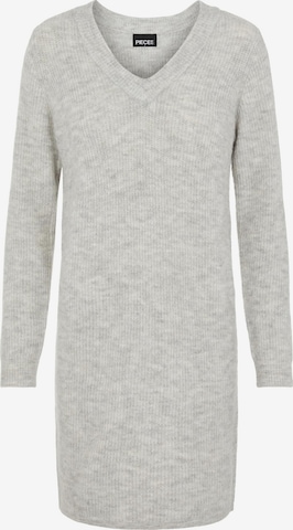 PIECES Knitted dress 'Ellen' in Grey: front