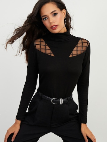 Cool & Sexy Shirt in Zwart: voorkant