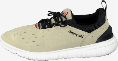 CHUNG SHI Sneakers laag 'Duflex' in de kleur Lichtbeige / Rood / Zwart / Wit, Productweergave