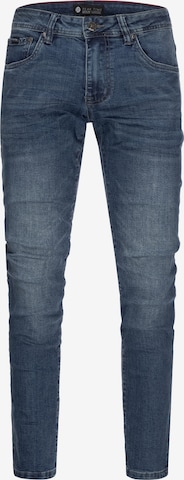 Peak Time Slimfit Jeans in Blauw: voorkant