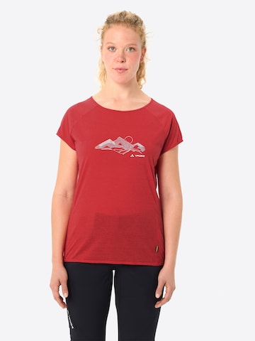 VAUDE Performance shirt 'Tekoa' in Red: front