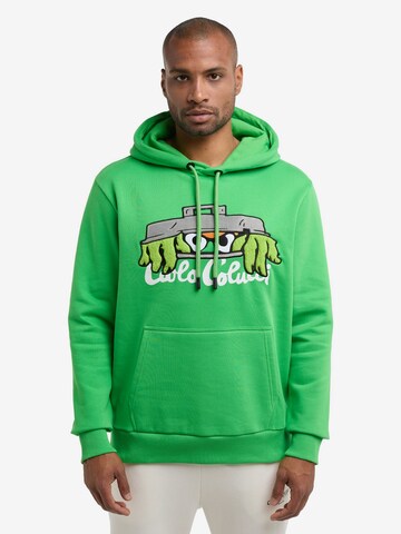 Sweat-shirt ' Degiampietro ' Carlo Colucci en vert : devant