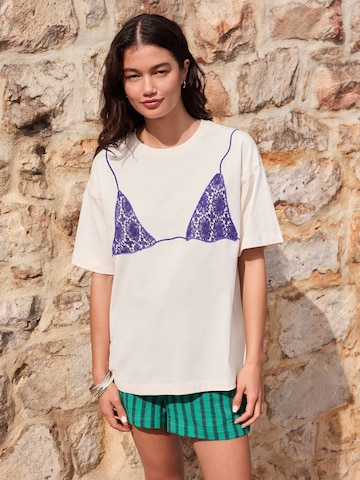 Next Shirt in Beige: voorkant