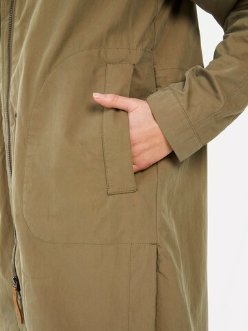 CAMEL ACTIVE Langer Parka mit verstellbarer Taille in Grün
