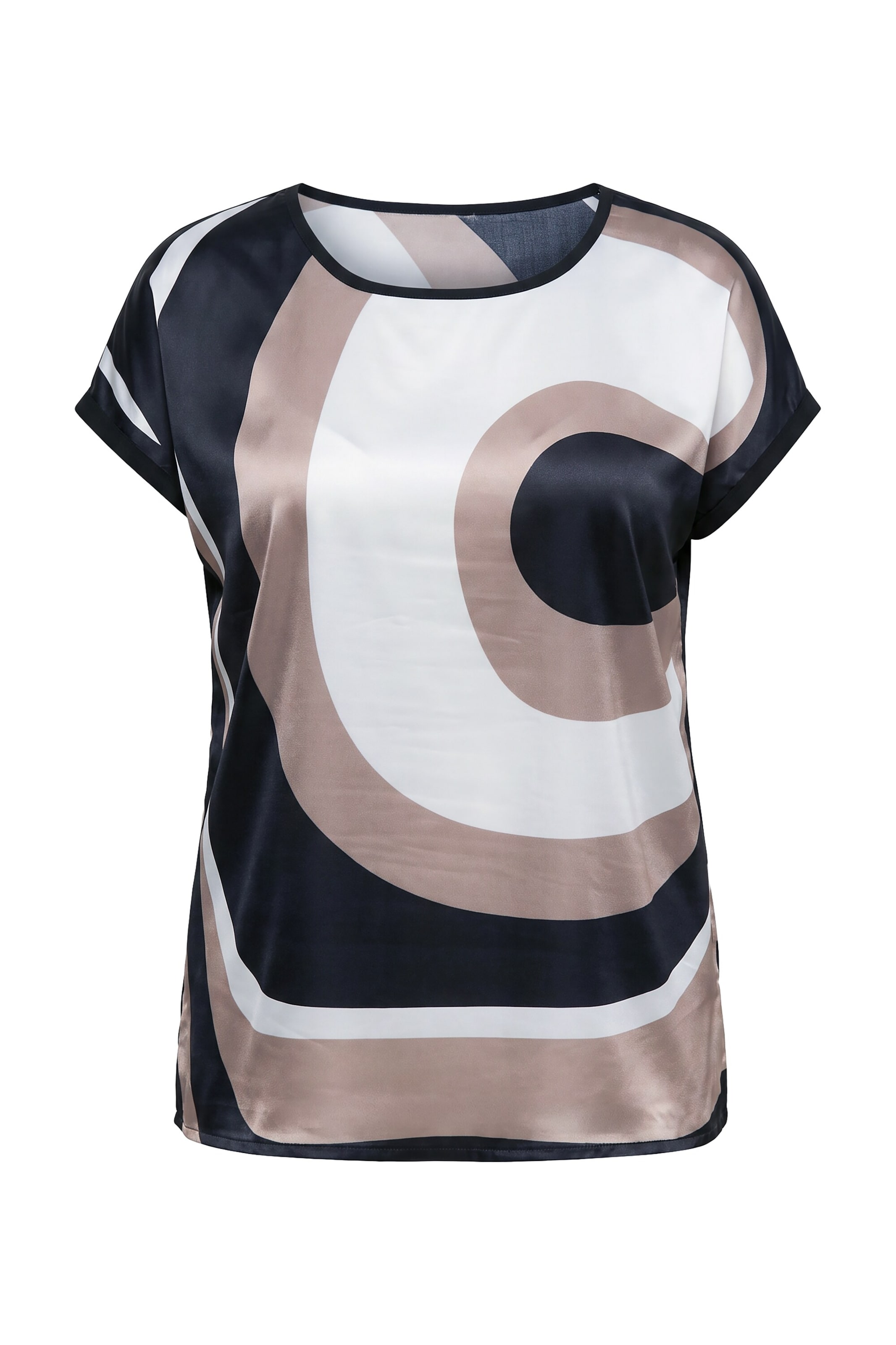 Ulla Popken Shirt in M-L in Dark brown / Black / White, Item view