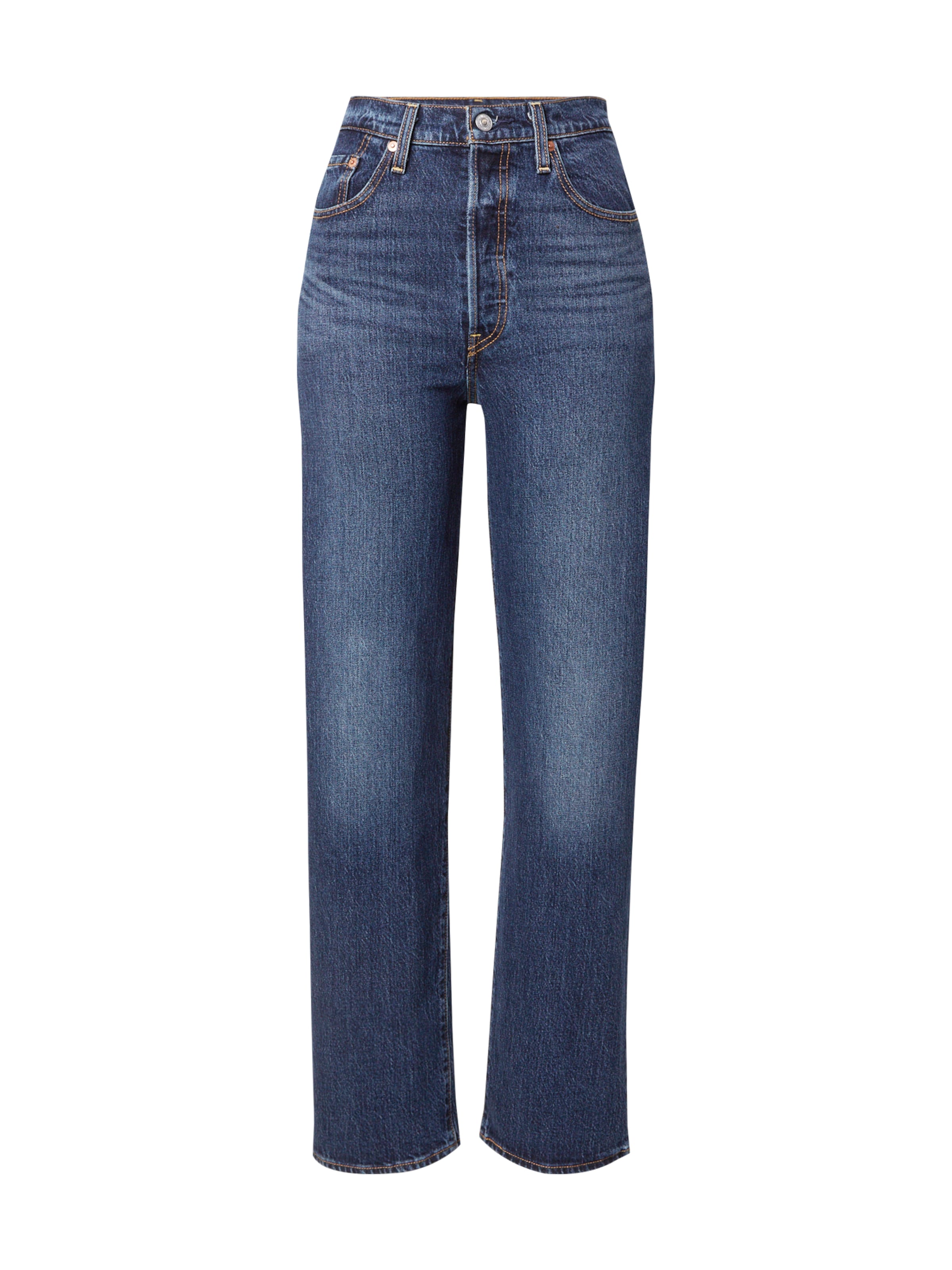 LEVI'S ® Regular Jeans 'Ribcage Full Length' i blå: framsida