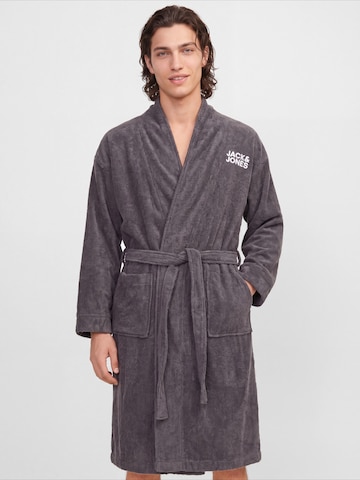 pelēks JACK & JONES Garš peldmētelis 'JACSOLID': no priekšpuses